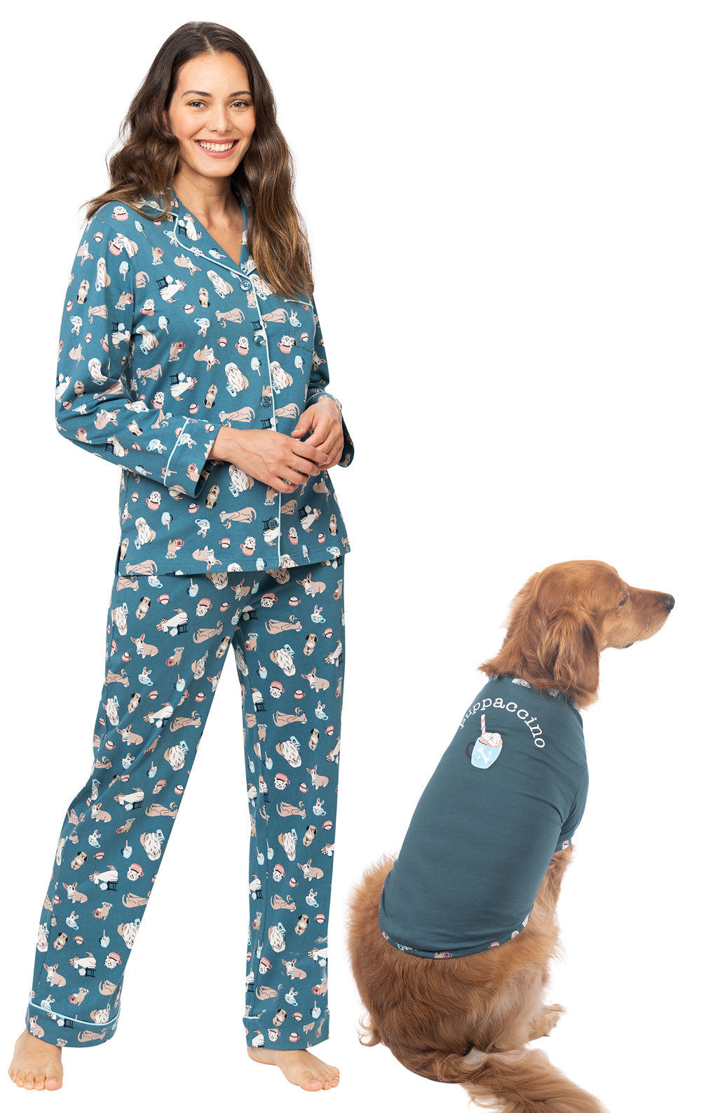 Coffee Dogs Matching Pet Owner Pajamas Pajamagram
