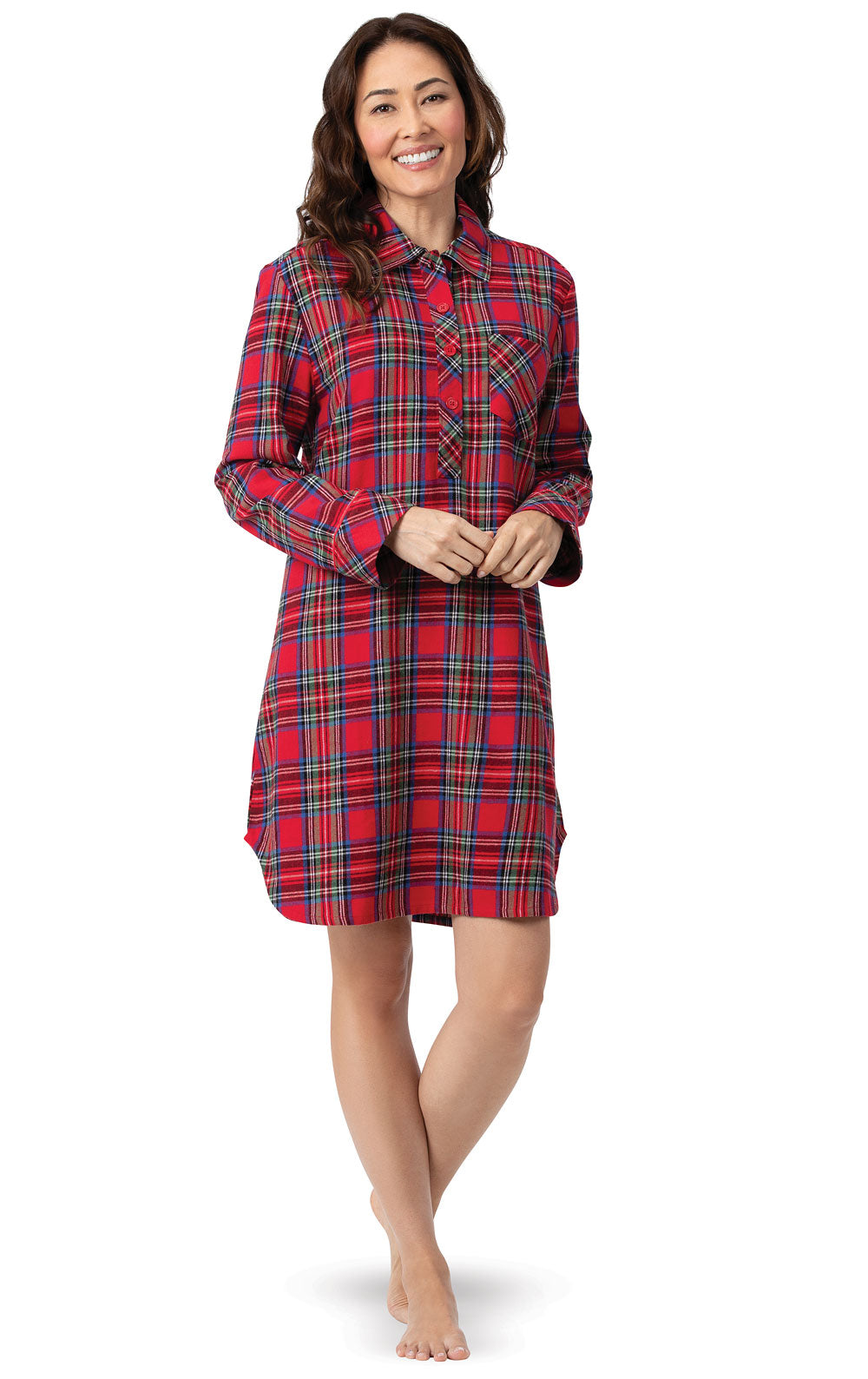 Plaid Flannel Sleepshirt Pajamagram - Main Image