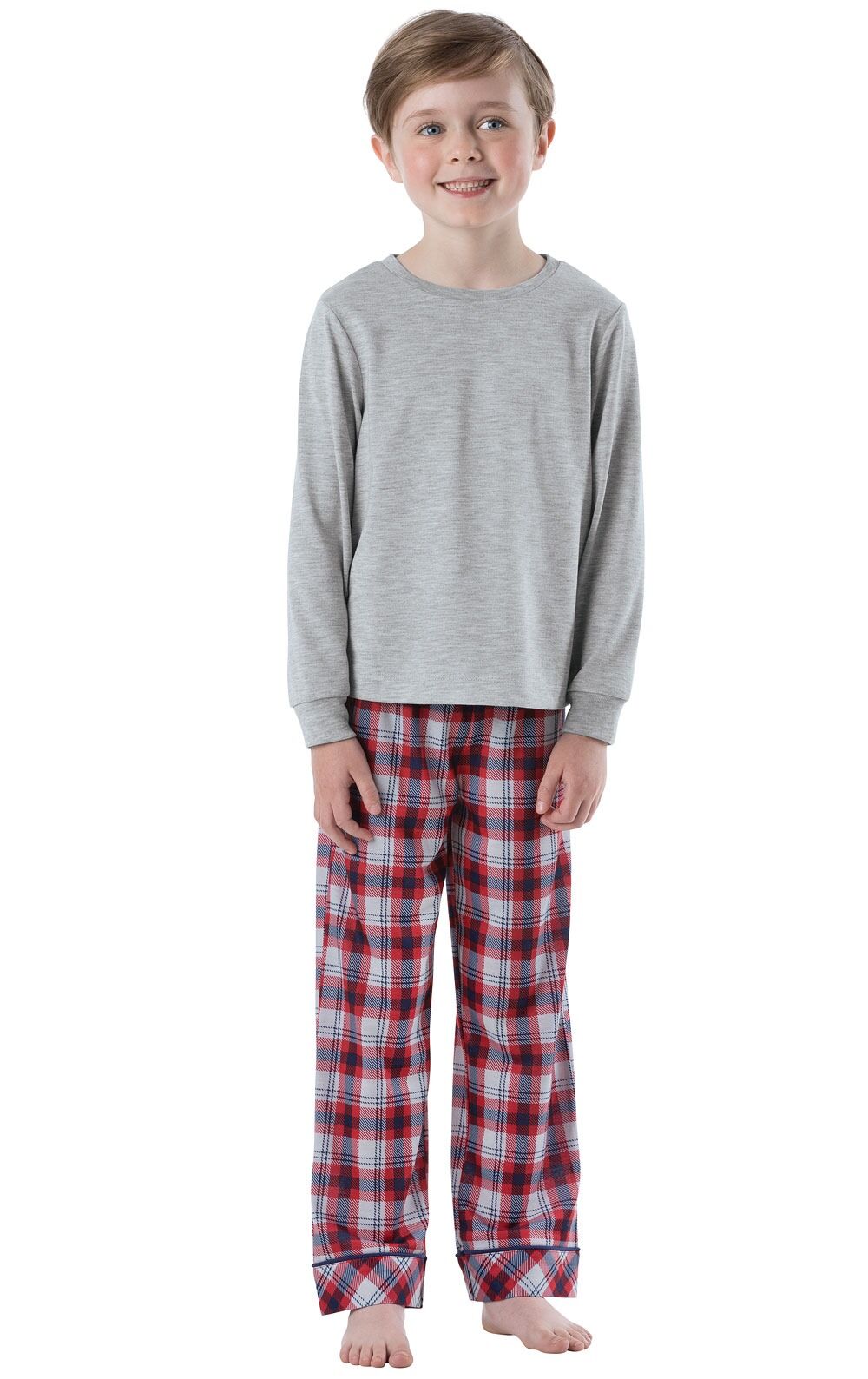 Boy's Red & Blue Plaid TJ Pajamas