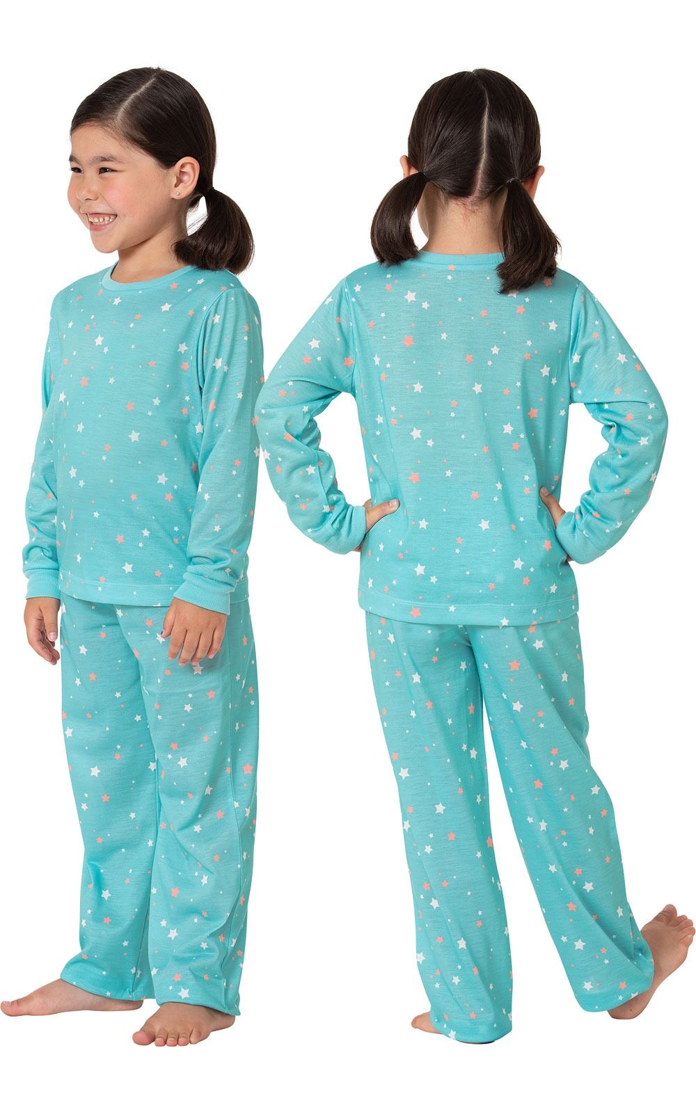 Aqua Stars Pullover Pant Unisex Kids Pajamas