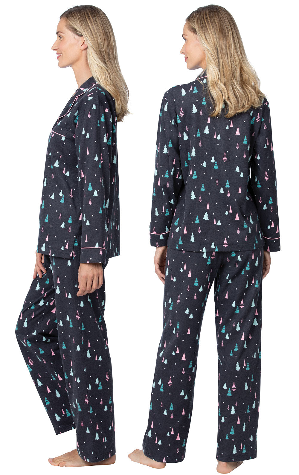 Addison Meadow Button-Front Flannel Pajamas - Final Sale