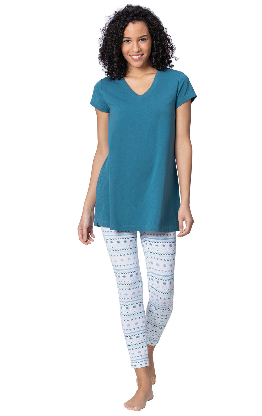 Addison Meadow Short Sleeve Legging Pajamas  - Final Sale