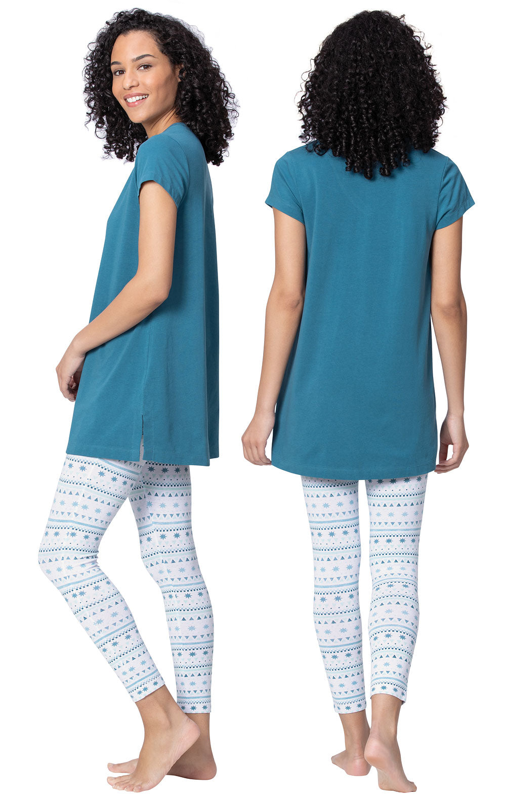 Addison Meadow Short Sleeve Legging Pajamas  - Final Sale