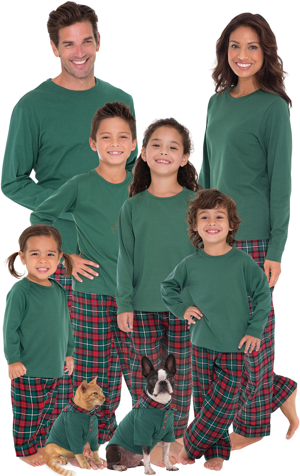 Red & Green Christmas Matching Family Pajamas