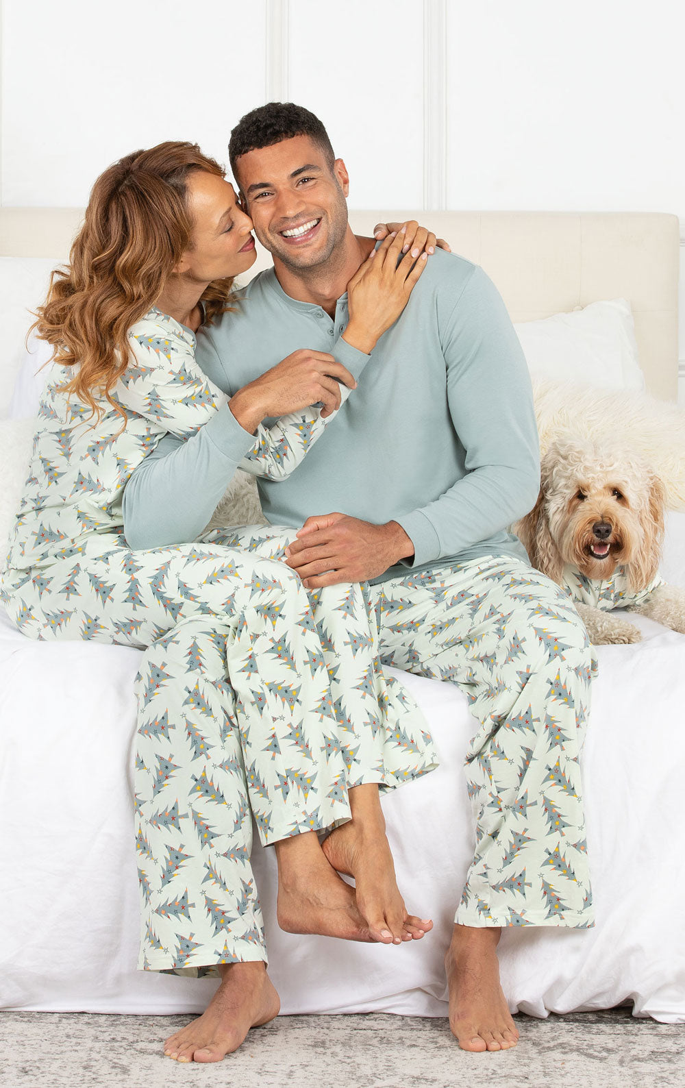 Matching pajama sets with dog sale