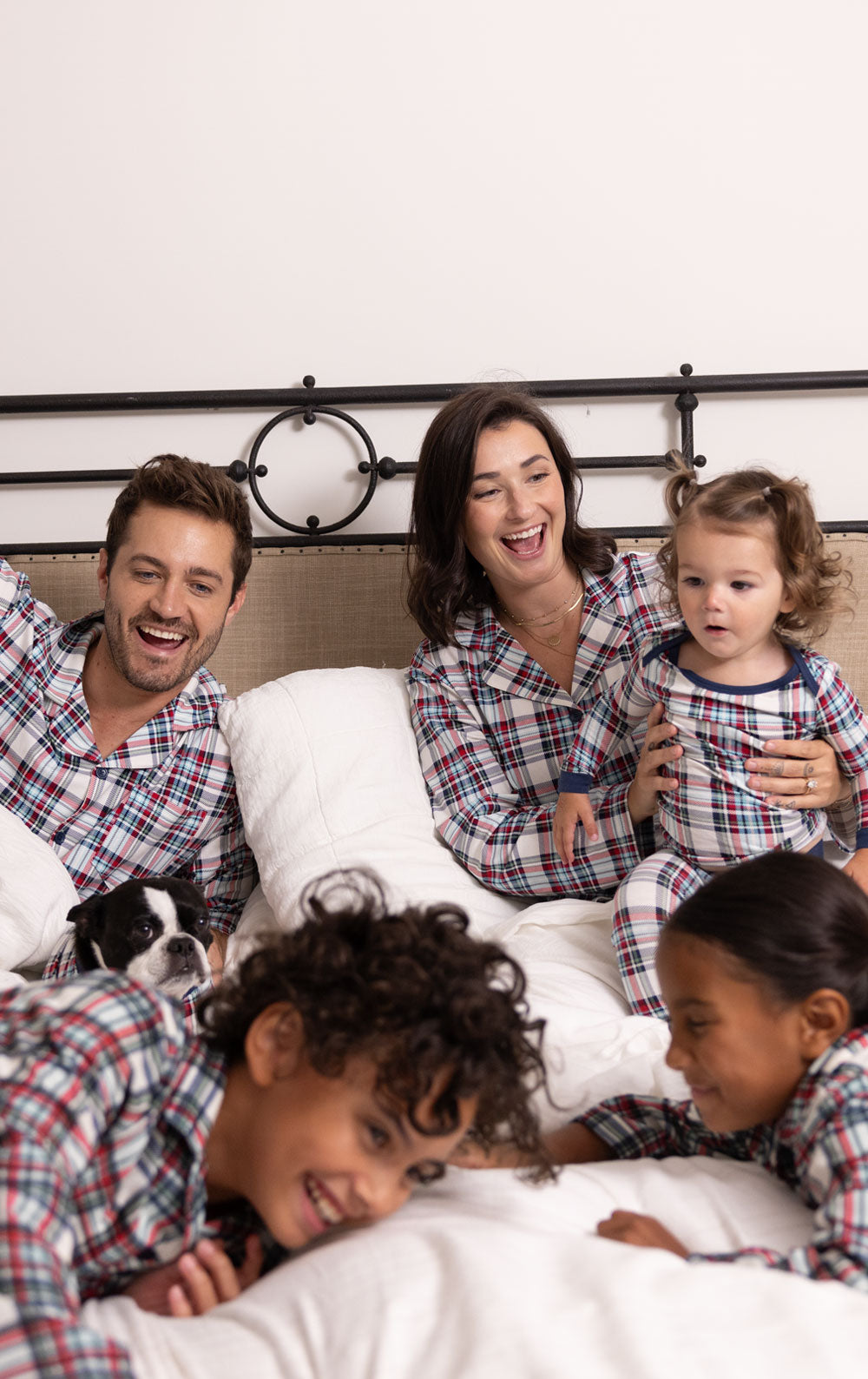 Hibernation Plaid Matching Family Pajamas