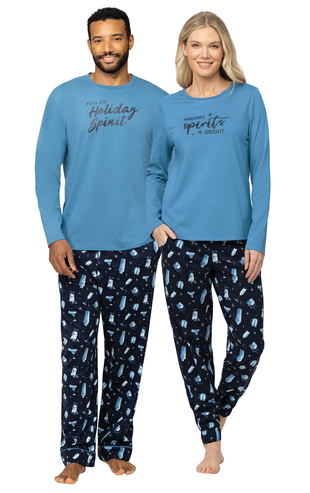 Making Spirits Bright Couples Matching Pajamas