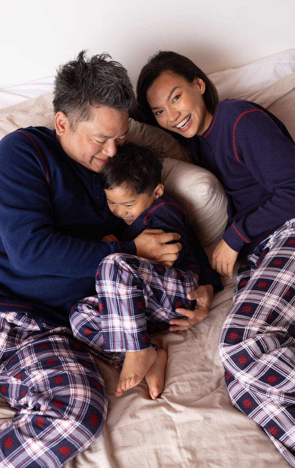 Snowfall Plaid Flannel Matching Family Pajamas