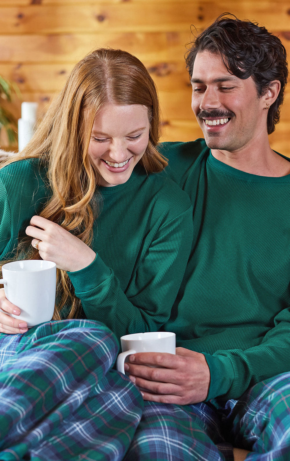 Heritage Plaid Couples Matching Pajamas