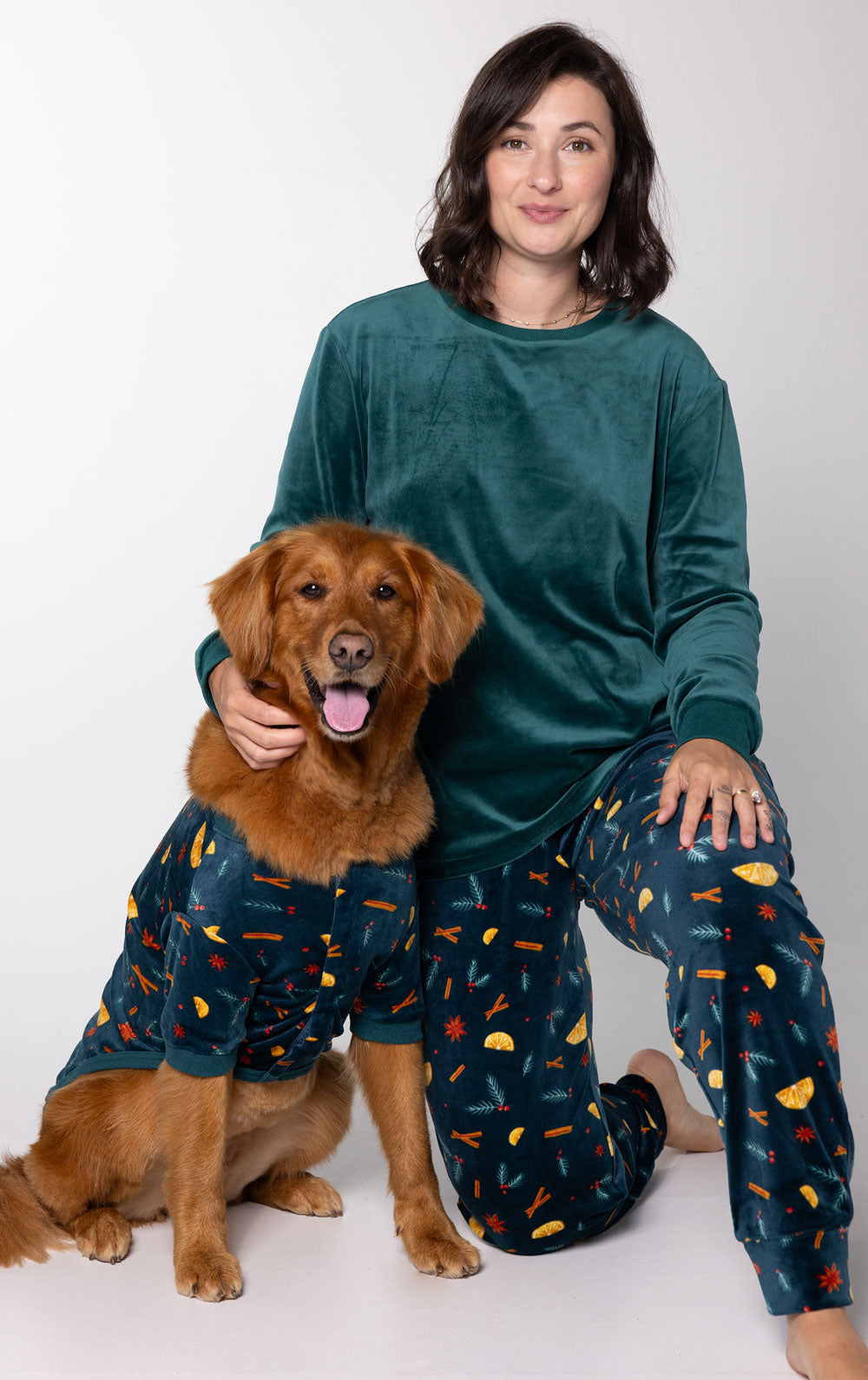 Holiday Garland Matching Pet & Owner Pajamas