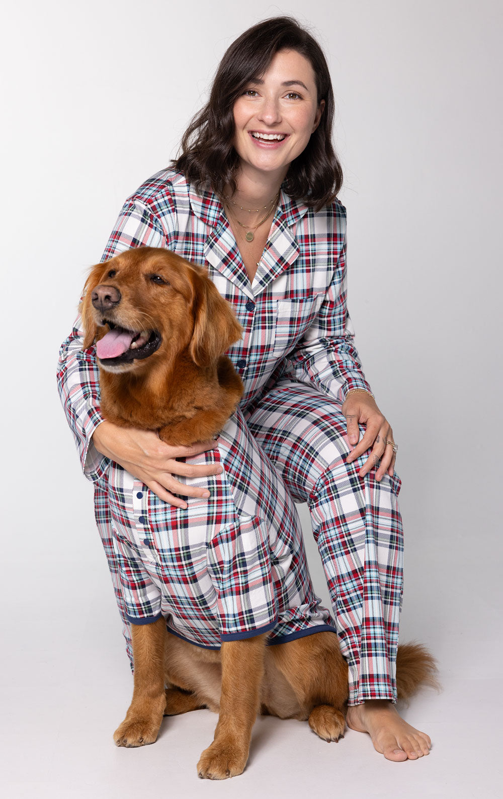 Hibernation Plaid Matching Pet & Owner Pajamas