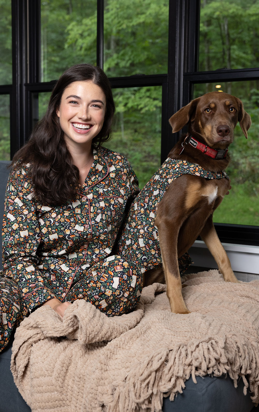 Cozy Reader Rested Cotton Pet & Owner Pajamas