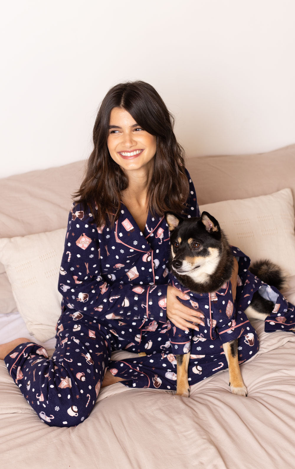 Matching pajamas with puppy sale