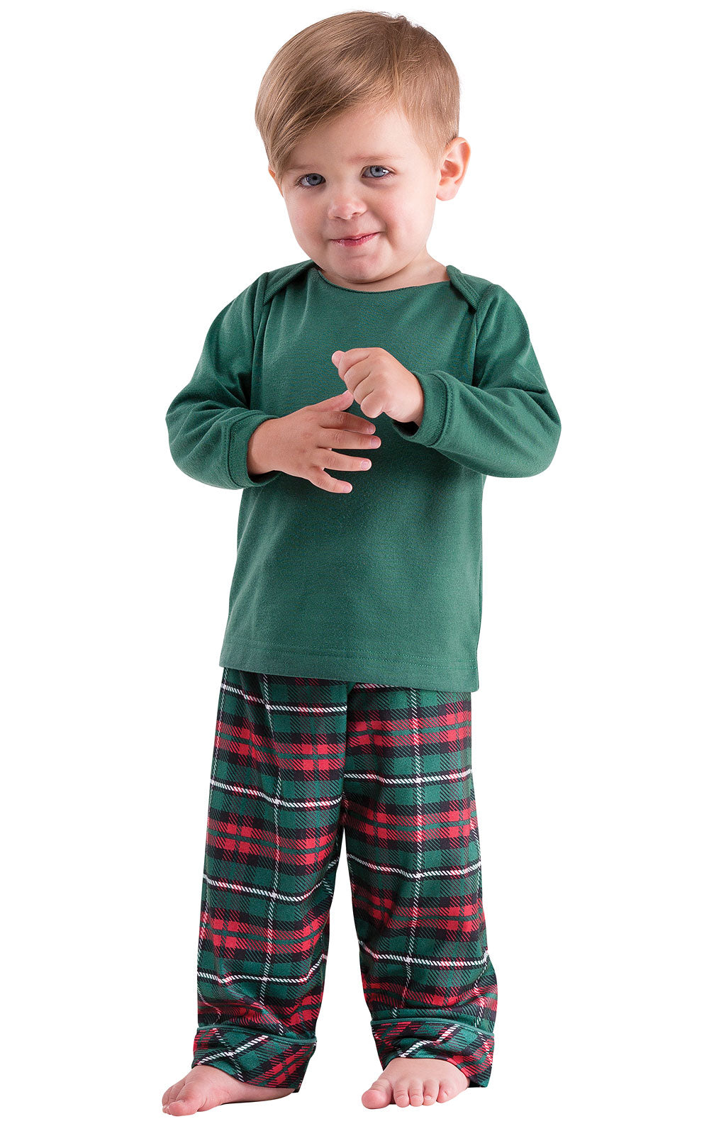 Red & Green Christmas Infant Pajamas