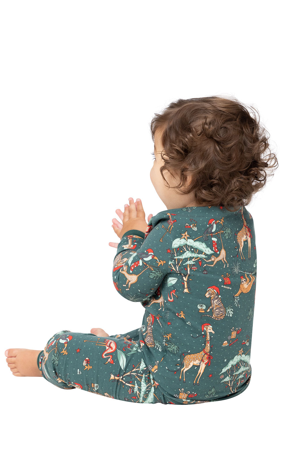 Christmas Safari Infant Pajamas  - Final Sale