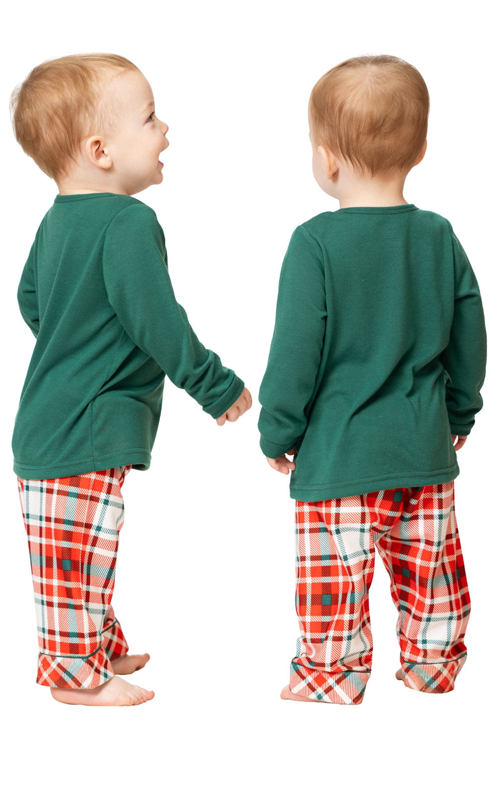 Modern Plaid Pullover Infant Pajamas