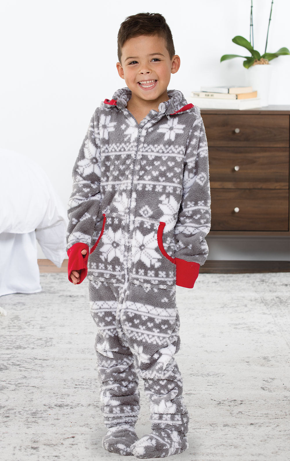 Hoodie-Footie for Kids - Nordic Fleece - Girls