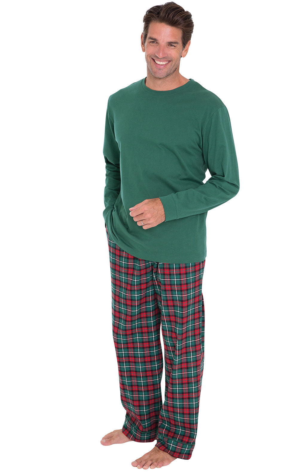 Red & Green Christmas Men's Pajamas