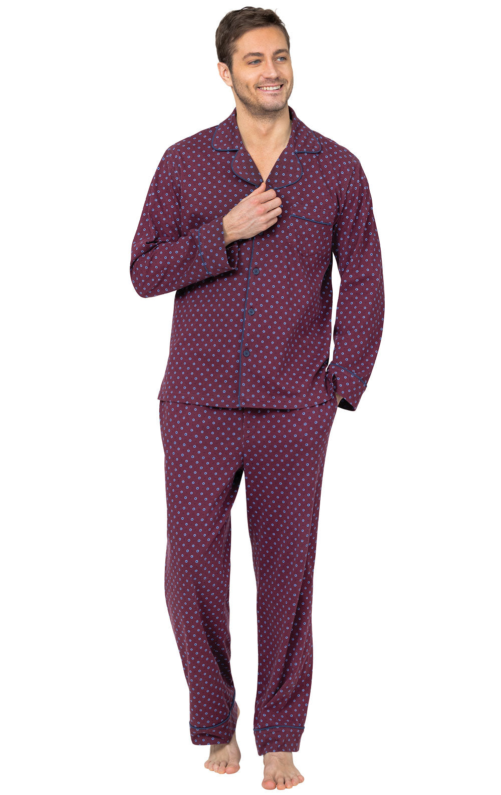 Foulard Classic Button-Front Pajamas