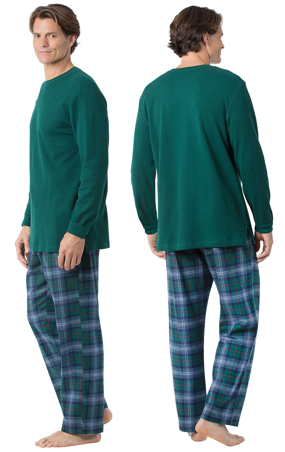 Heritage Plaid Thermal-Top Men's Pajamas