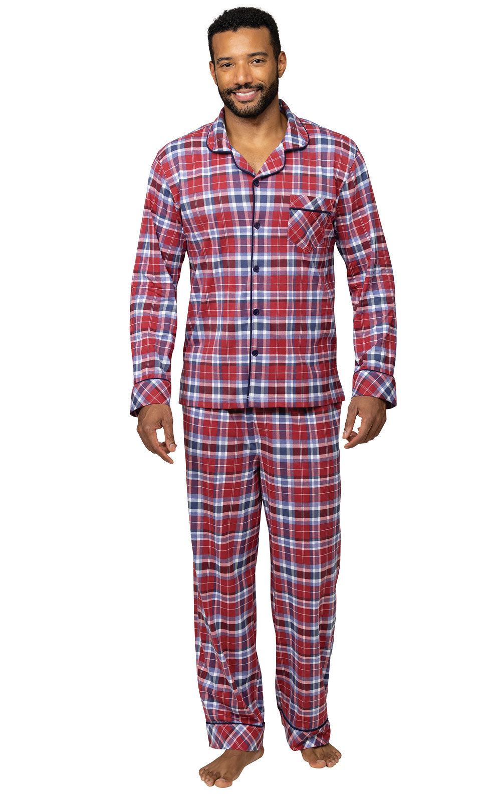 Mens cotton polyester pajamas sale