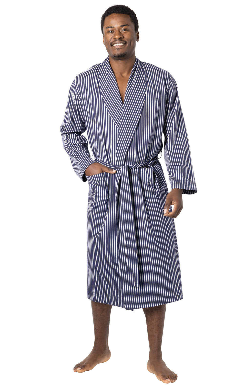 Classic Stripe Men's Robe - Final Sale