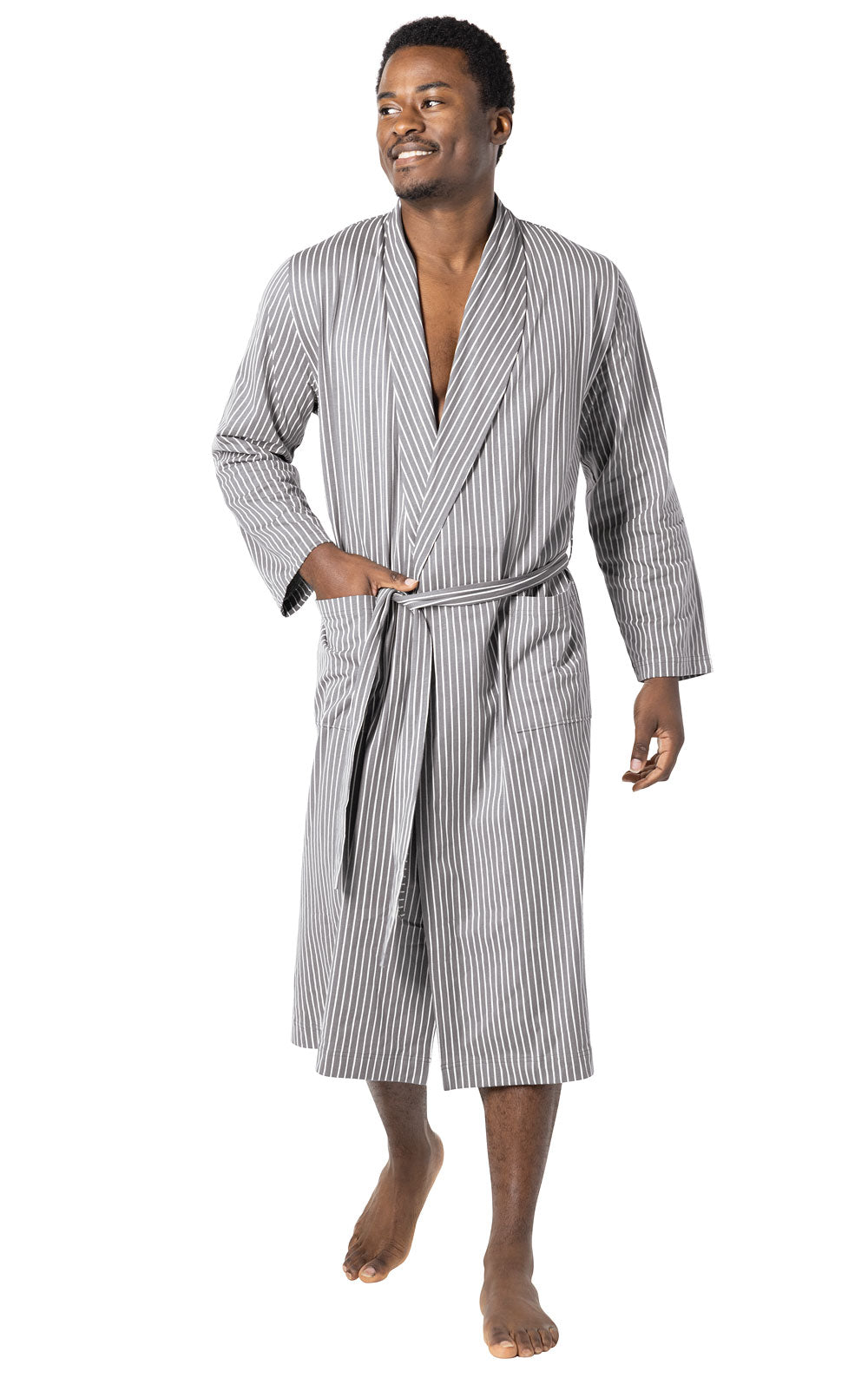 Classic Stripe Men's Robe - Final Sale