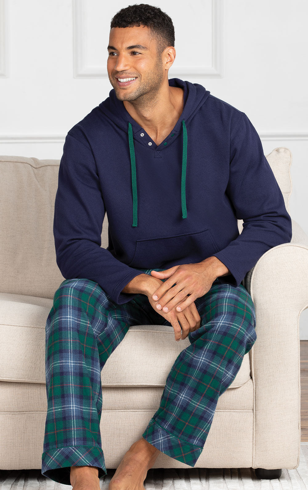 Heritage Plaid Hoodie Men's Set