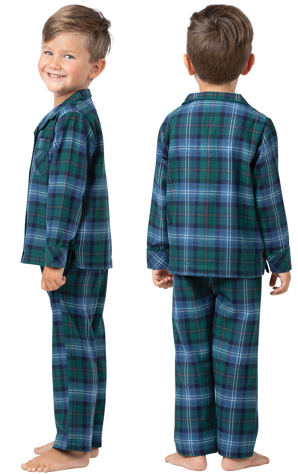 Heritage Plaid Button-Front Toddler Pajamas