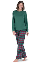 Red & Green Christmas Womens Pajamas - Pet & Owner