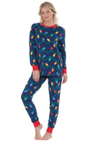 Christmas Lights Women's Pajamas - Pet & Owner