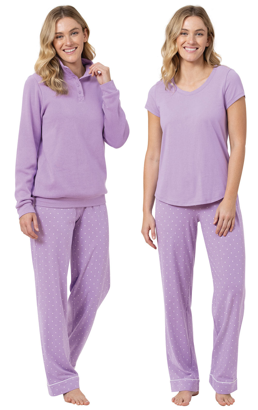 Classic Polka-Dot 3-Piece Pajamas - Final Sale