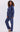 Glitzy Plaid Button-Front Pajamas - Navy