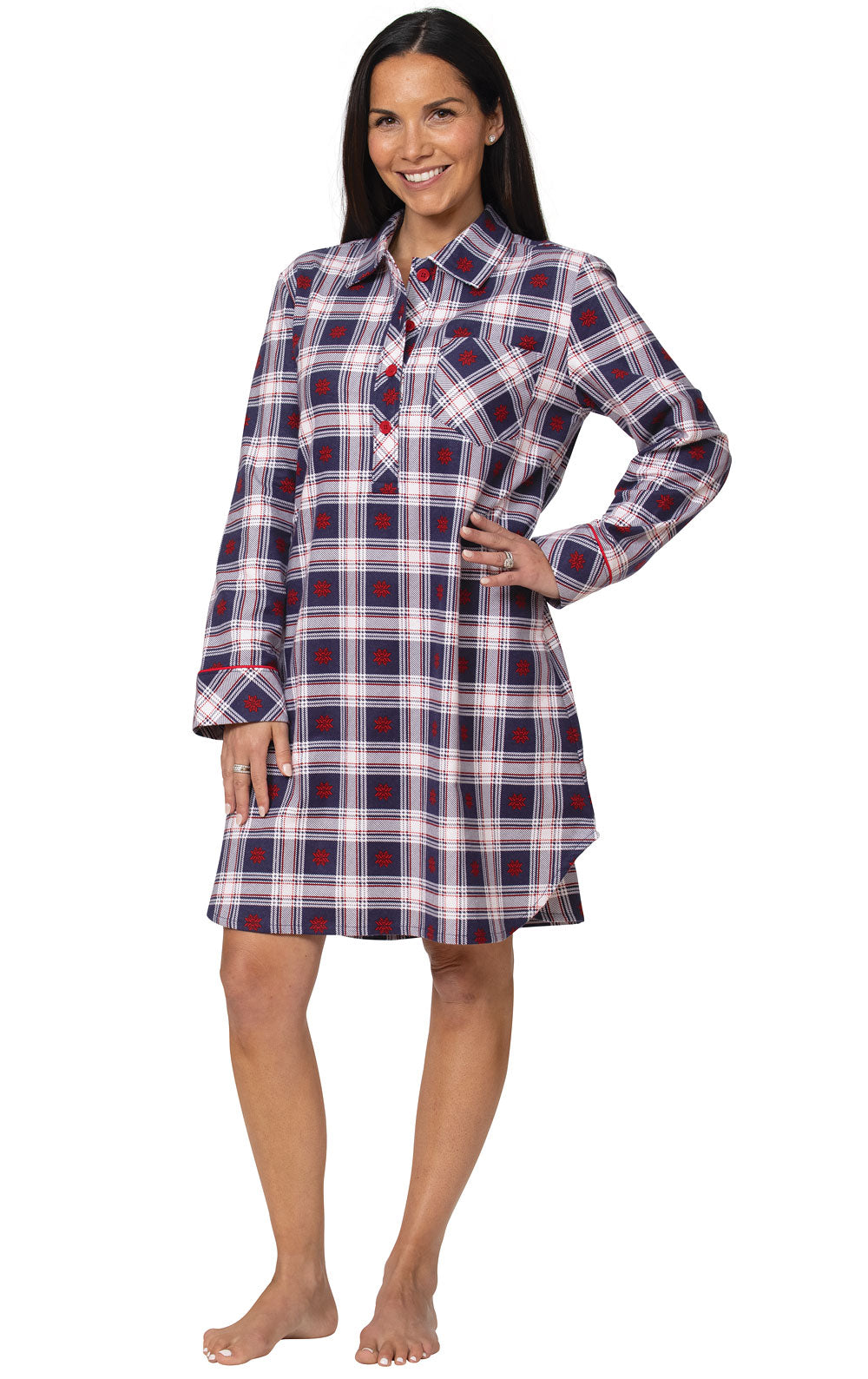 Plaid Flannel Sleepshirt  - Final Sale