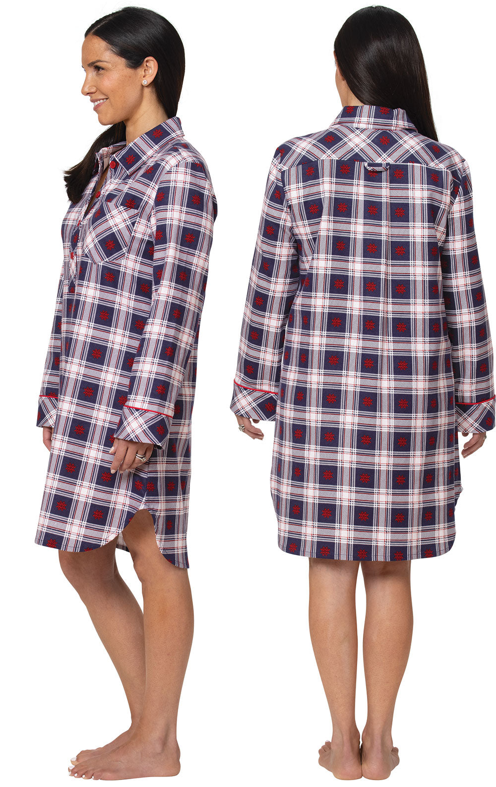 Plaid Flannel Sleepshirt  - Final Sale