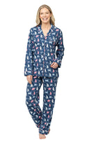 Navy Cat Boyfriend Pajamas - Pet & Owner