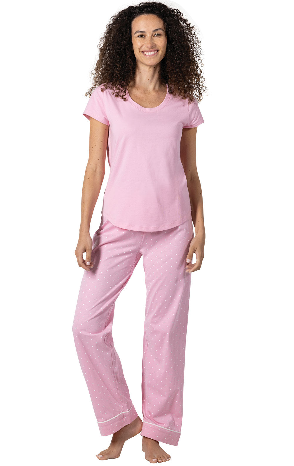 Classic Polka-Dot Short Sleeve Pajamas