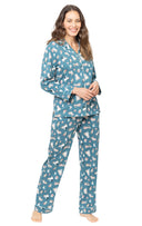 Coffee Dogs Button-Front Pajamas - Pet & Owner