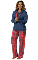 Americana Plaid Hoodie Pajamas - Family Set