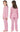 Pink Plaid Button Front Unisex Kids Pajamas