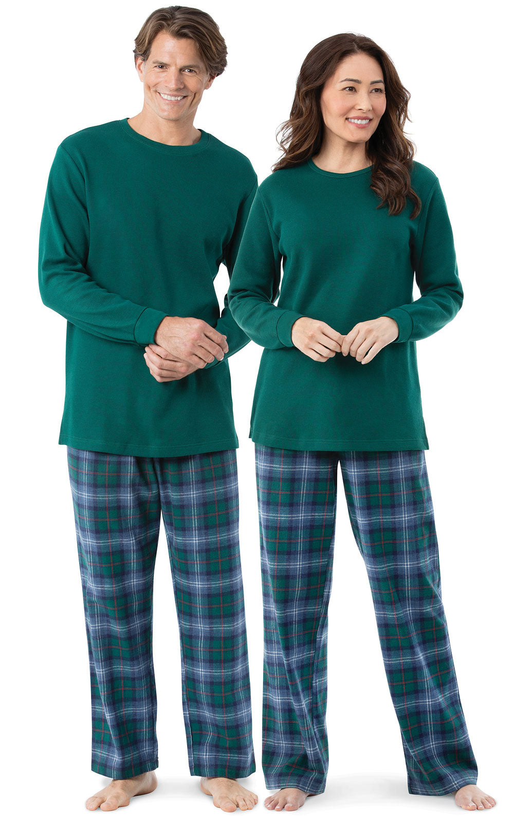 Heritage Plaid Couples Matching Pajamas