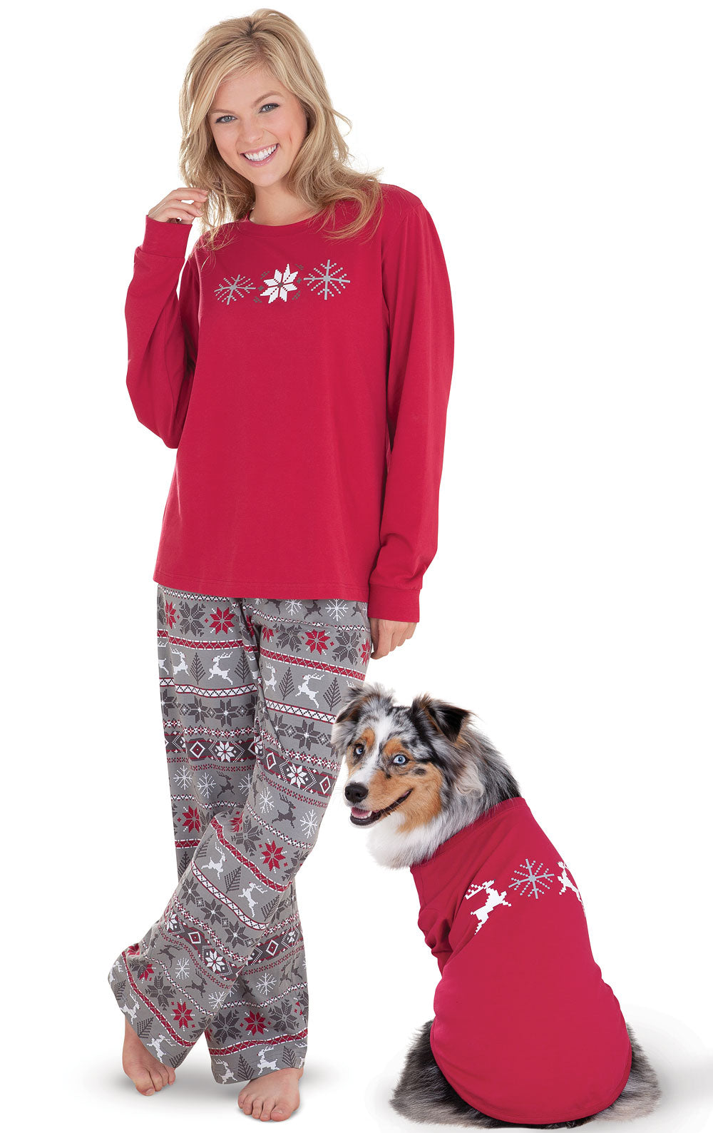 Holiday Nordic Matching Pet and Owner Pajamas