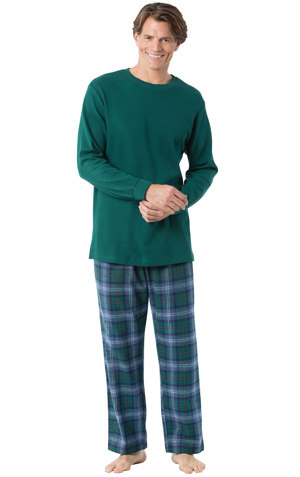 Heritage Plaid Thermal-Top Men's Pajamas