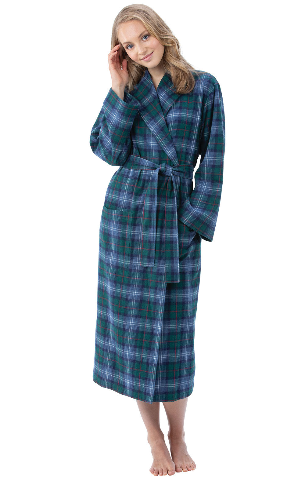 Heritage Plaid Flannel Long Robe