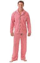 Candy Cane Fleece Men's Pajamas - Couples