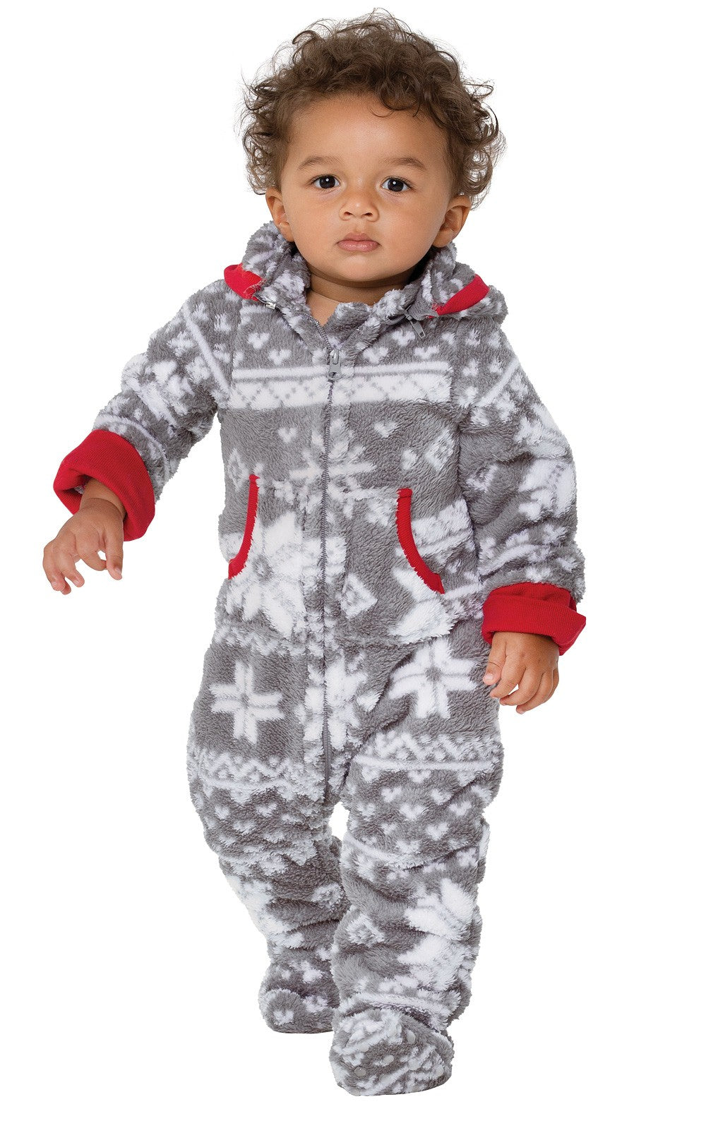 Hoodie-Footie for Infants - Nordic Fleece - Family Set