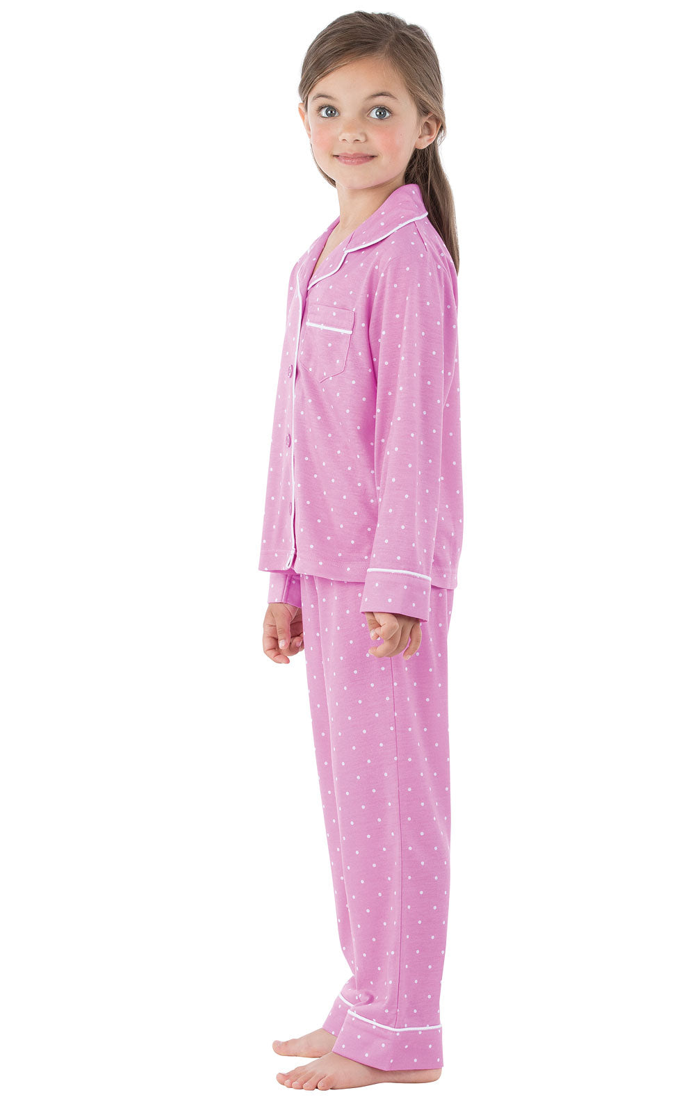 Violet Dots Pullover Pant Unisex Kids Pajamas