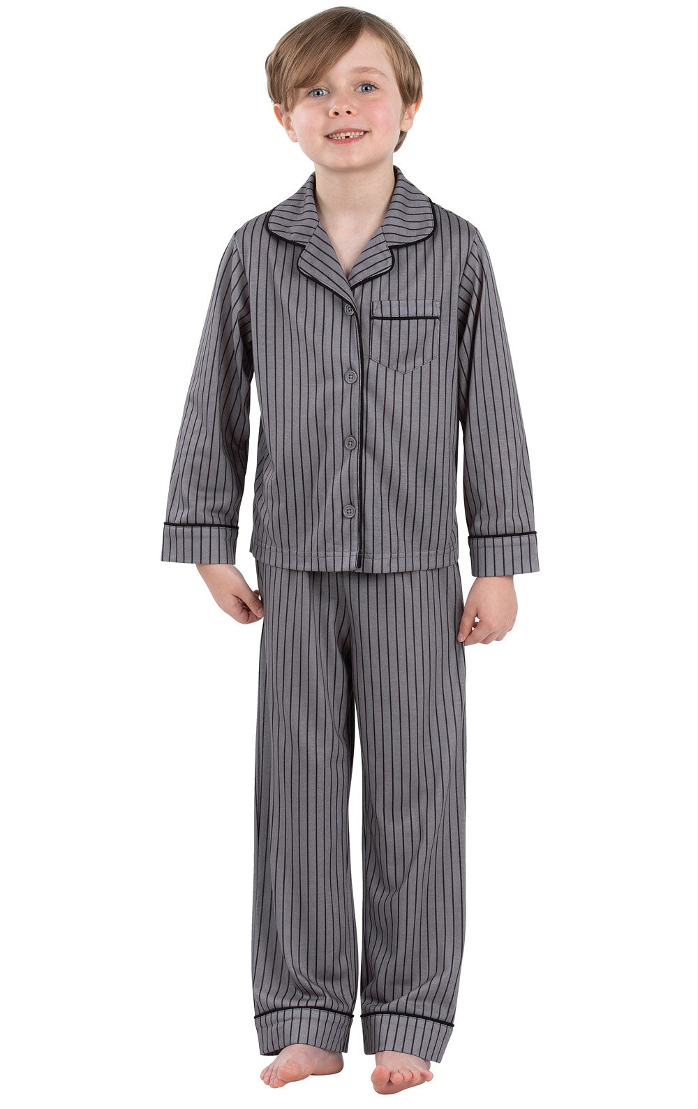 Button-Front Boys Pajamas