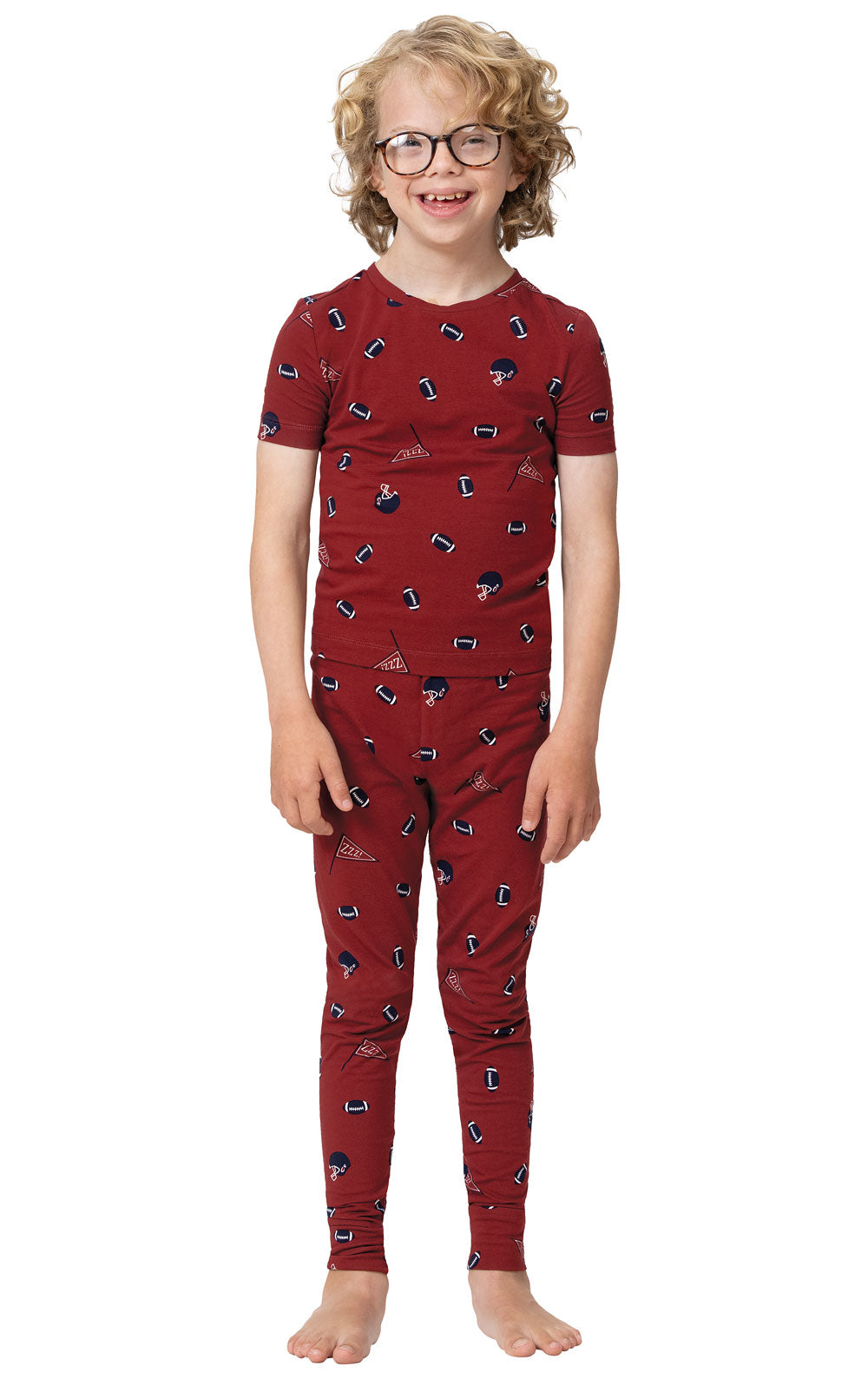 Short Sleeve Snug Fit Unisex Kids Pajamas