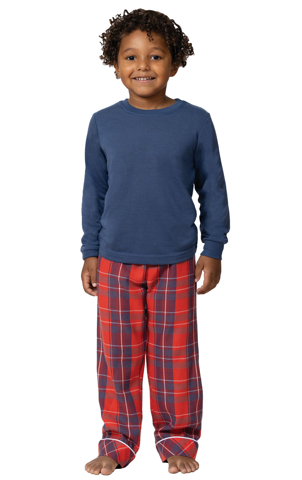 Americana Plaid Pullover Kids Pajamas